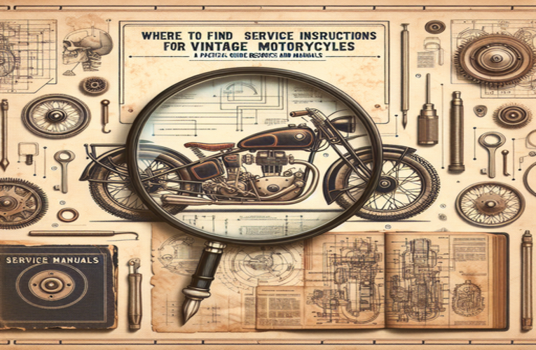 Gdzie znaleźć instrukcje serwisowe dla motocykli vintage – praktyczny przewodnik po zasobach i podręcznikach